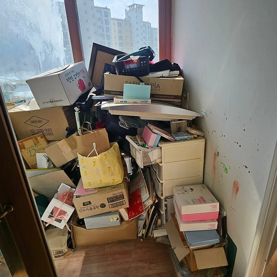 수원시 장안구 율천동 베란다 폐기물처리, 가정집 폐기물처리 현장 현장 사진 1