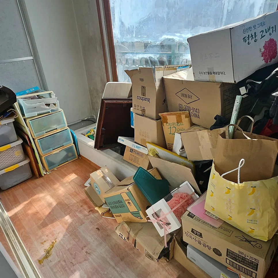 수원시 장안구 율천동 베란다 폐기물처리, 가정집 폐기물처리 현장 현장 사진 2