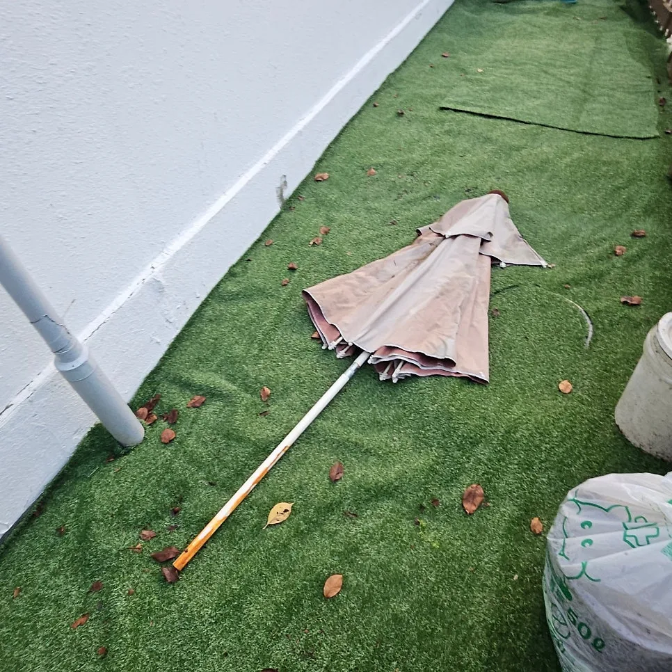 수원시 고색동 가정집 마당 폐기물처리 현장 현장 사진 2